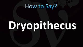 How to Pronounce Dryopithecus CORRECTLY [upl. by Thom]