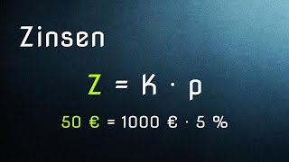 Zinsrechnung  Einführung Kapital Zinsen Zinssatz [upl. by Delastre]