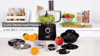 IDEALIFE Food Processor IL222 Product Video Catalogue [upl. by Uzzia]