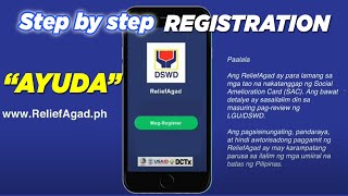 DSWD RELIEF AGAD AYUDA REGISTRATION step by step online registration of SAC social amelioration card [upl. by Alard329]