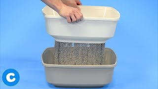 Cat Litter Box Sifter Using Frisco Sifter Litter Boxes  Chewy [upl. by Ping]