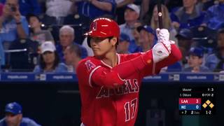 20180413 오타니 쇼헤이 싹쓸이 3루타 3타점  Shohei Ohtani 3RBI TRIPLE大谷翔平 [upl. by Serena]