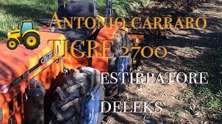 Trattore Antonio Carraro Tigre 27  Estirpatore Deleks  Grubber Deleks [upl. by Ressay]