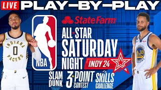 NBA AllStar Saturday Night 2024  Live PlayByPlay amp Reactions [upl. by Adivad]