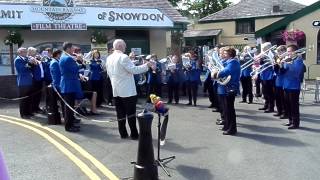 Muker Silver Band performs at Snowdon Mountain Railway [upl. by Shaya]