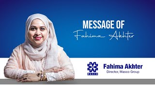 Message of Fahima Akhter  Director of Masco Group [upl. by Anitra]