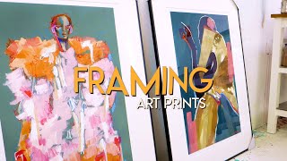 How to frame your GICLEE ART PRINTS like a pro ✸ Art Framing Tutorial [upl. by Okimuk]