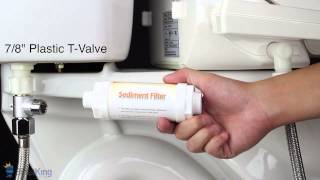 Bidet Toilet Seat Water Filter Installation  BidetKingcom [upl. by Hussein473]