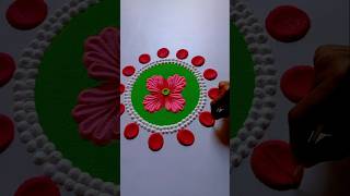 इस तरह बनाए दिवाली की रंगोली  satisfying rangoli [upl. by Marlo]