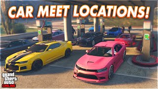 Best Locations For Car Meets in GTA 5 Online Beach Side Parking Lots amp More [upl. by Ronile]