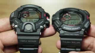 Side by side Casio Rangeman GW94001 amp Casio Mudman G93001 [upl. by Trebmal]