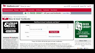 AbeBookscom Help  Searching for Textbooks by ISBN [upl. by Naylor]