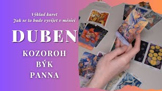 Jak se to bude vyvíjet v DUBNU 2023 • Kozoroh  Býk  Panna vykladkaret tarot [upl. by Carlota]