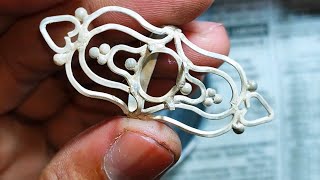 How to Make a Silver Ring  Handmade Silver Ring 267 [upl. by Luna859]