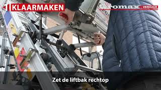 Ladderlift op aanhanger 18 m [upl. by Anirbak]