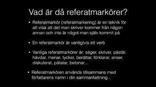 Referatteknik med Fröken JE [upl. by Milford128]