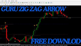 GURU ZIG ZAG ARROW INDICATOR FOR BINARY AND FOREX OR MT4trading freesignal binaryoption [upl. by Lonna]