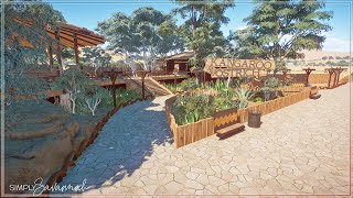 Kangaroo amp Ostrich Habitat  Hakea Wildlife Park  Planet Zoo Speed Build [upl. by Meraree461]