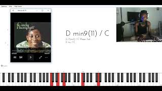 Cindy Thompson Awurade Aye ade nyinaa foforo piano lessontutorial in C major [upl. by Kidd]