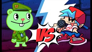 Fire challenge Flippy vs BOYFRIEND FNF  Friday Night Funkin animation [upl. by Schinica131]