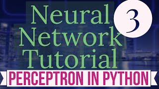 Neural Network Tutorial 3  Implementing The Perceptron Algorithm In Python [upl. by Nottnerb]