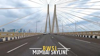 Bandra  Worli SeaLink  4K Ultra HD  Downtown Skyscrapers  Mumbai [upl. by Aidne]