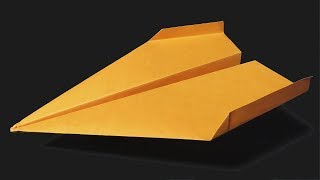 como hacer un avión de papel fácil que vuela mucho y lejos paper airplane [upl. by Airuam]