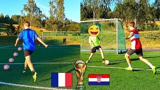 WORLD CUP FINAL 2018 ALL GOALS RECREATED France vs Croatia [upl. by Mcnully]