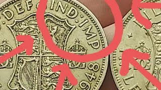 What does IND IMP mean on coins Comparing a 1948 amp 1949 Half Crown coins [upl. by Ebba]