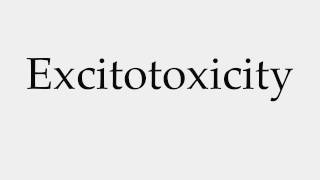 How to Pronounce Excitotoxicity [upl. by Ylnevaeh196]