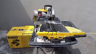 Dewalt D24000 Tile Saw Unbox Assembly Review and Test [upl. by Camus]