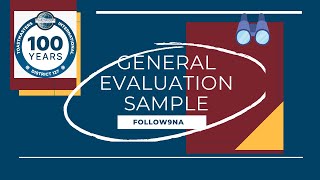 Toastmasters GE General Evaluation 15kviews SAMPLE FORMAT [upl. by Fabrienne]