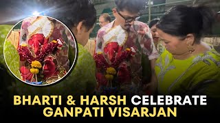 Bharti Singh amp Harsh Limbachiyaa VIRAL Ganpati Visarjan Celebration [upl. by Earahc728]