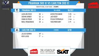 Prahran 3rd XI v Carlton 3rd XI [upl. by Pahl]