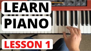 How To Play Piano for Beginners Lesson 1  The Piano Keyboard [upl. by Nanny]