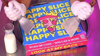 Happy Slice Pizza  Ice Cream Rolls  how to make Pizza to Ice Cream ASMR Knossi Trymacs [upl. by Janine]