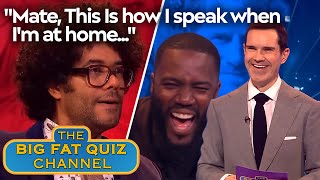 Richard Ayoades Real Voice Has Mo Gilligan In Near Tears  Big Fat Quiz [upl. by Alesiram]