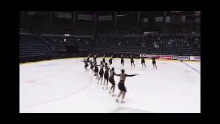 Midwestern Synchronized Skating Sectional Championships 1272023  Onyx Infinity PreJuvenile [upl. by Kyre123]