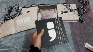 Knitting SEVENTEENs Semicolon Album Weaving Kit [upl. by Ettelra]