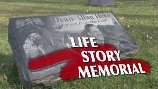 Photo Engraved Life Story Memorial Grave Markers [upl. by Arela]