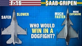 The Differences Between SAAB GRIPEN and F16 [upl. by Eniortna655]