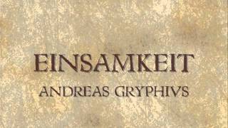 Einsamkeit  Andreas Gryphius [upl. by Ahsimaj]