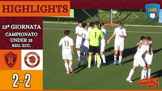 Romulea  Trastevere  HIGHLIGHTS XIII giornata Under 15 Reg Ecc [upl. by Atinuj]