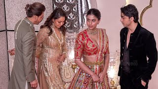 Shahrukh Khan Family arrives at Anant Ambani  Radhika Merchant Wedding [upl. by Dwane125]