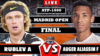 🔴LIVE Rublev vs Auger Aliassime  WTA Madrid 2024 FINAL LIVE Tennis  AO tennis gameplaytennis [upl. by Eiralam755]