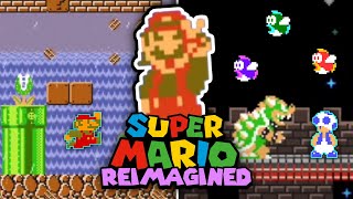 Super Mario but REIMAGINED  SMB Reimagined Map Pack in Mari0 [upl. by Basia]