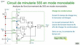 ELNU  Multivibrateur monostable partie 8  circuit 555 monté en monostable [upl. by Enyar109]