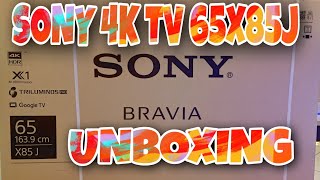 SONY 65quot 4K 65X85J UNBOXING [upl. by Bari]