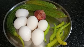 eggrecipe అన్నం చపాతీ లోకి సులువుగా చేసుకునే kodiguddu beerakaya and curry supper testy [upl. by Dianthe]