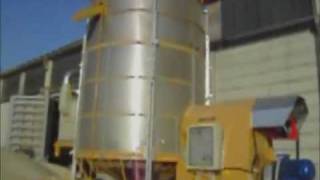 37 tonnes best Mecmar rice dryer at work with precleaner [upl. by Eniamzaj813]